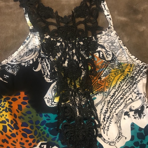 Ocean Blue laced sun dress - Picture 5 of 6